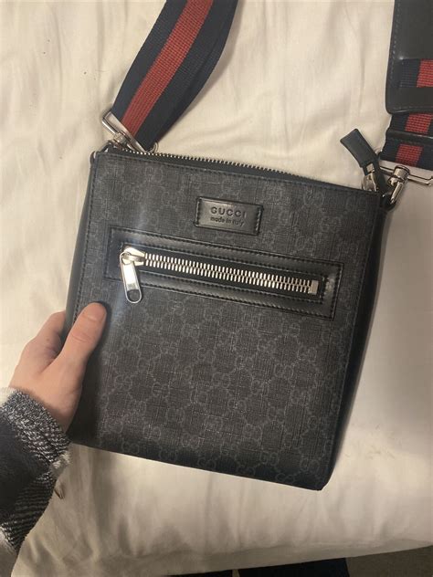 gucci laptop messenger bag|authentic Gucci Messenger bag.